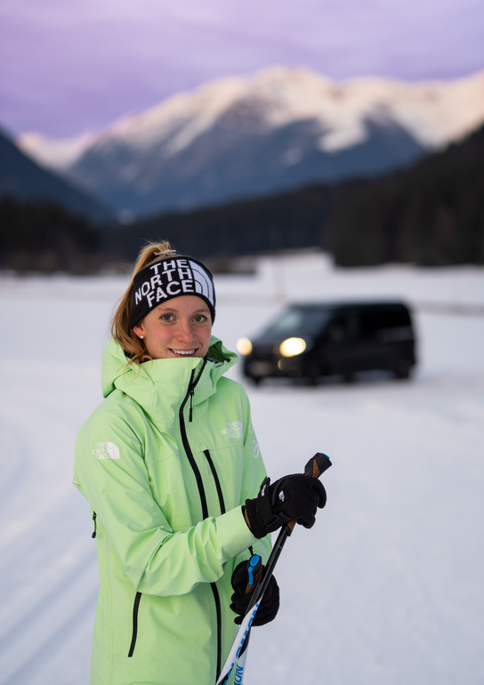 Trailrunnerin Ida-Sophie Hegemann beim Langlauf