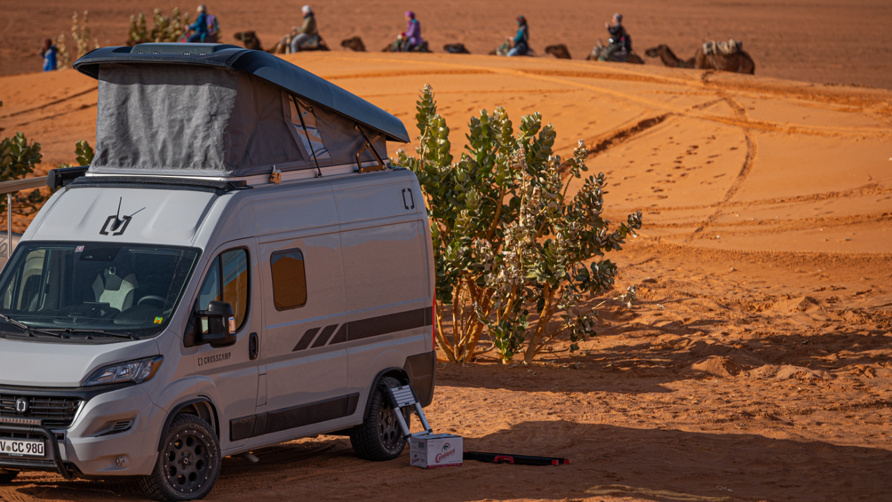 Neues CROSSCAMP Camper Van Modell FLEX 541 mit Camping-Ausstattung in Marokko