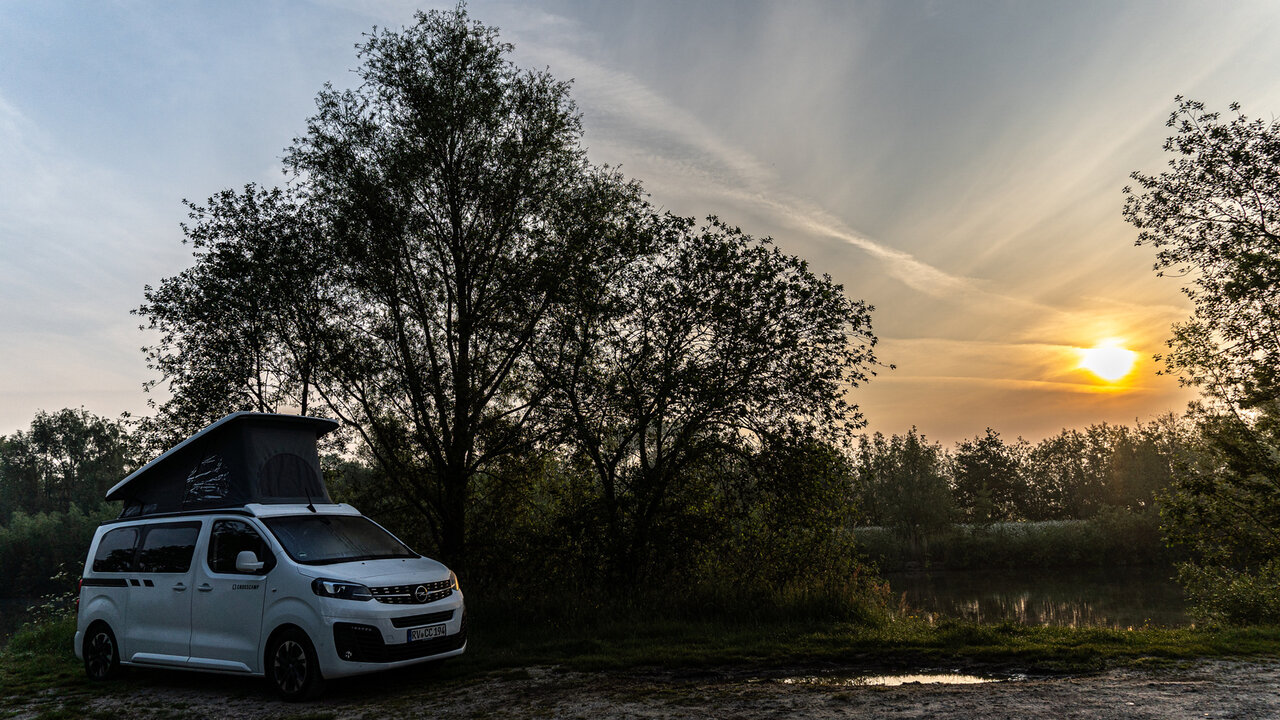 Camping-Stellplatz im belgischen Beernem in Flandern 