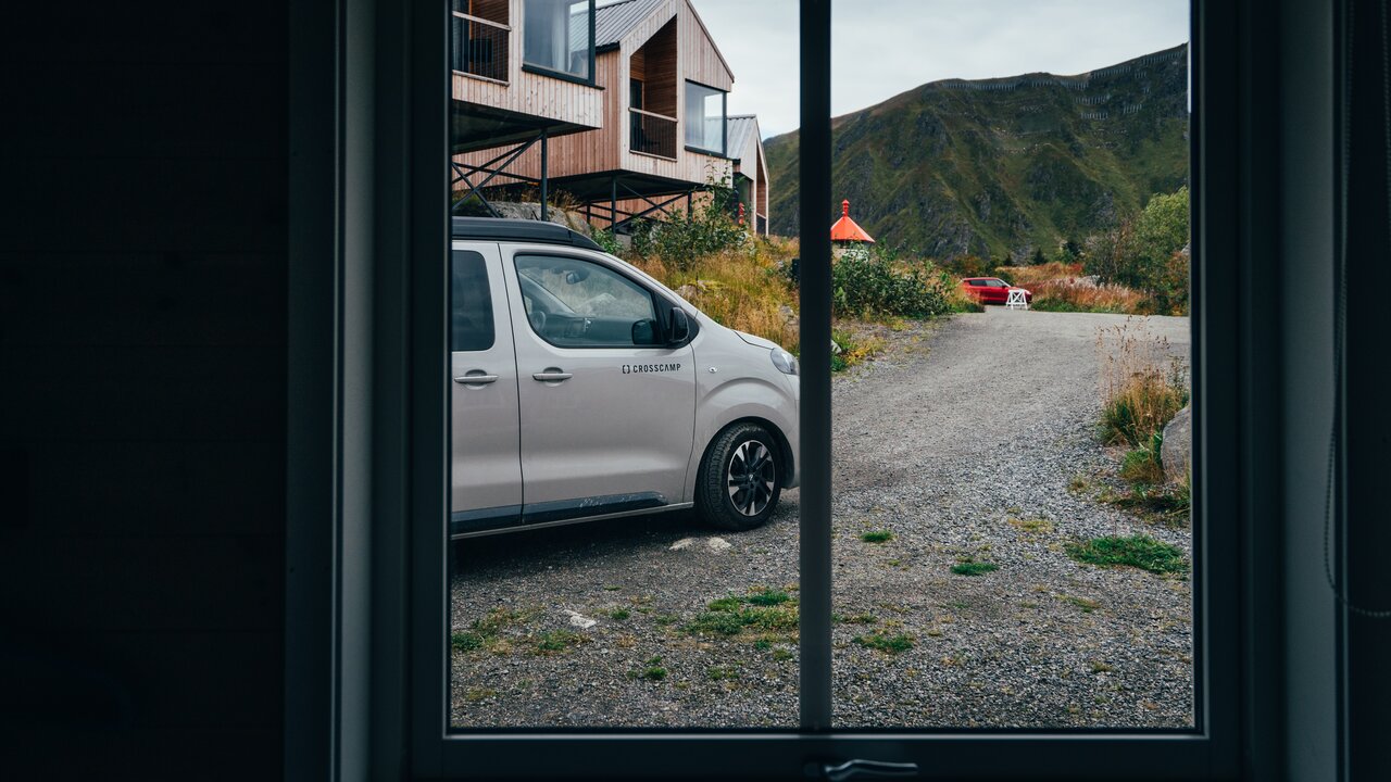 Unterkunft in Norwegen bei Regen