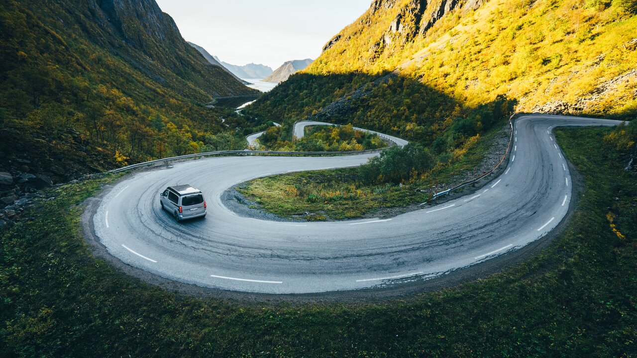 Schöne Straße in Norwegen