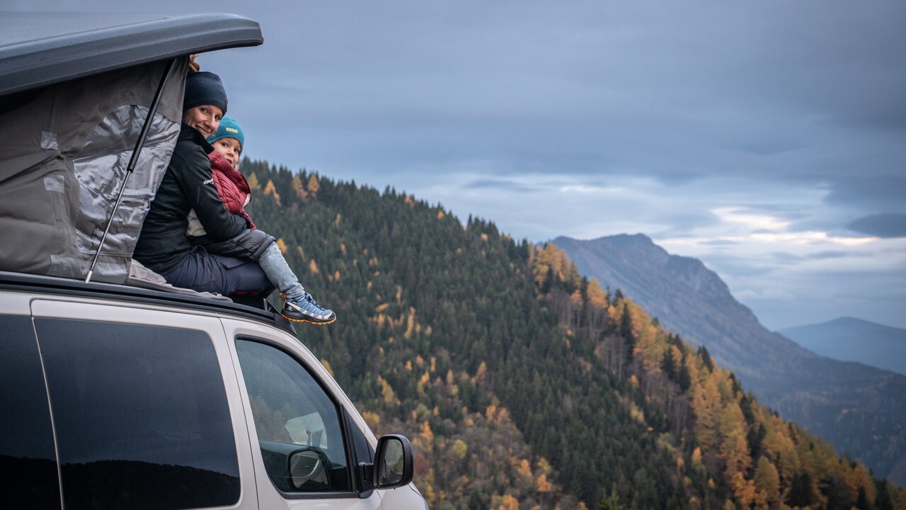 Bikefex-Familie mit dem CROSSCAMP in Österreich