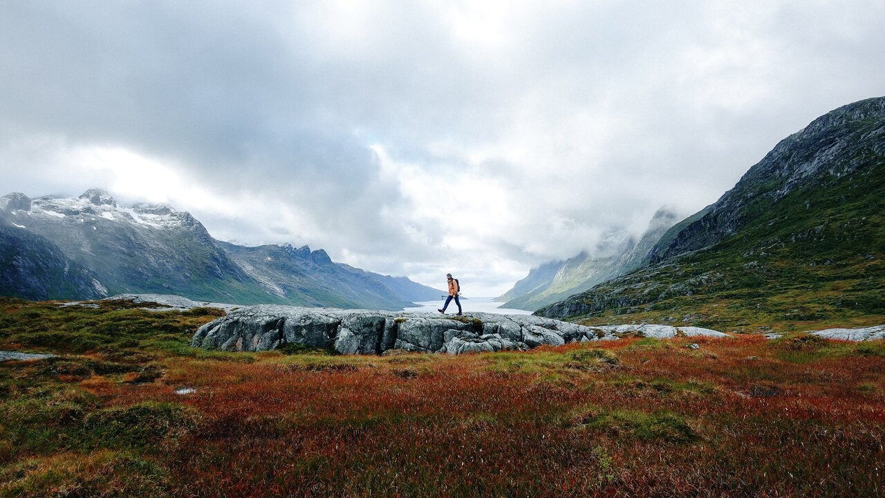 Kühles Wetter beim Campen in Norwegen