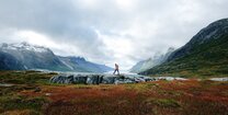 Kühles Wetter beim Campen in Norwegen