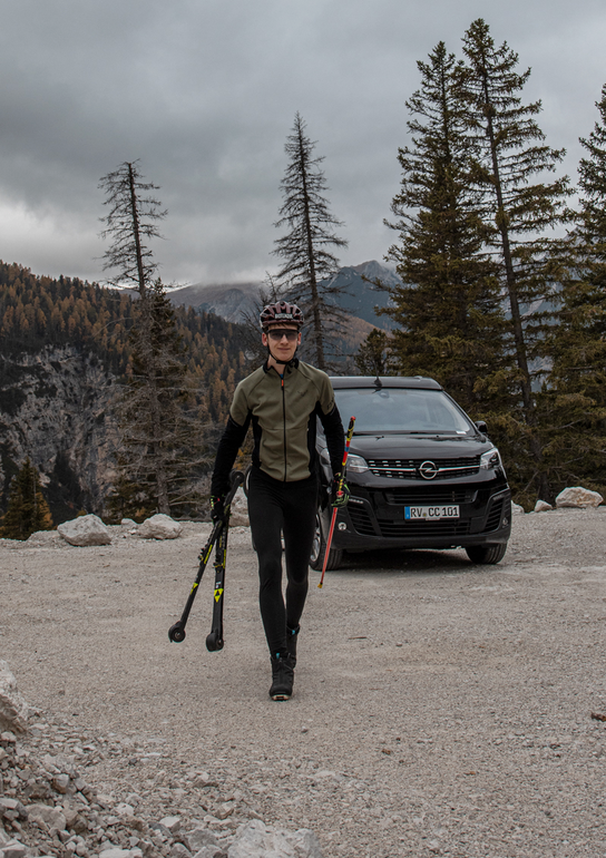 Finn Hösch trainiert in den Dolomiten