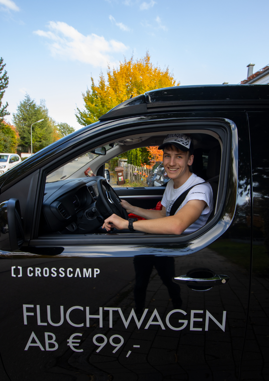 Finn Hösch bricht zum Skibergsteigen mit dem CROSSCAMP nach Südtirol auf