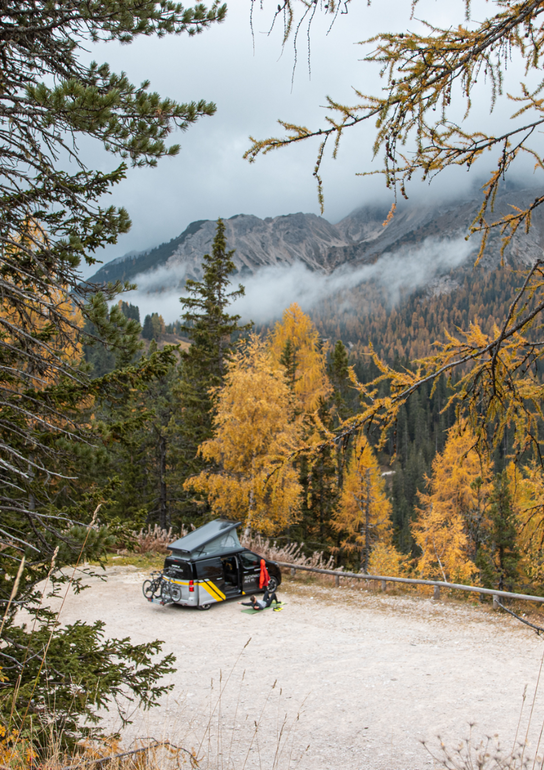 Stellplatz zum Wintercamping in Südtirol