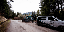 Crosscamp und Trailer des Mountainbike Propain Factory Racing Teams