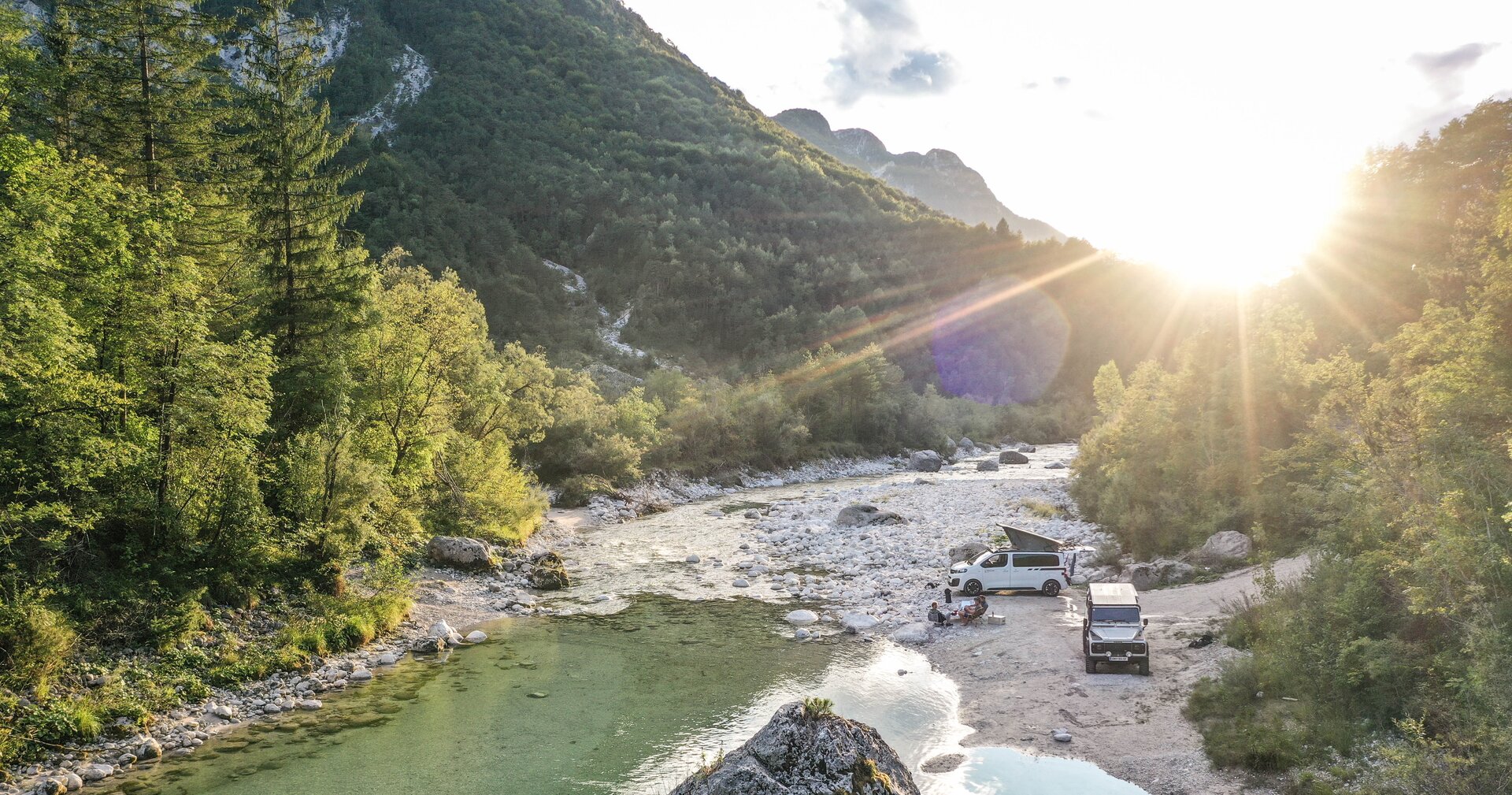 Camping im Soca-Tal in Slowenien