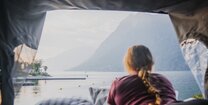 Blick über Gardasee aus Dachzelt des CROSSCAMPs