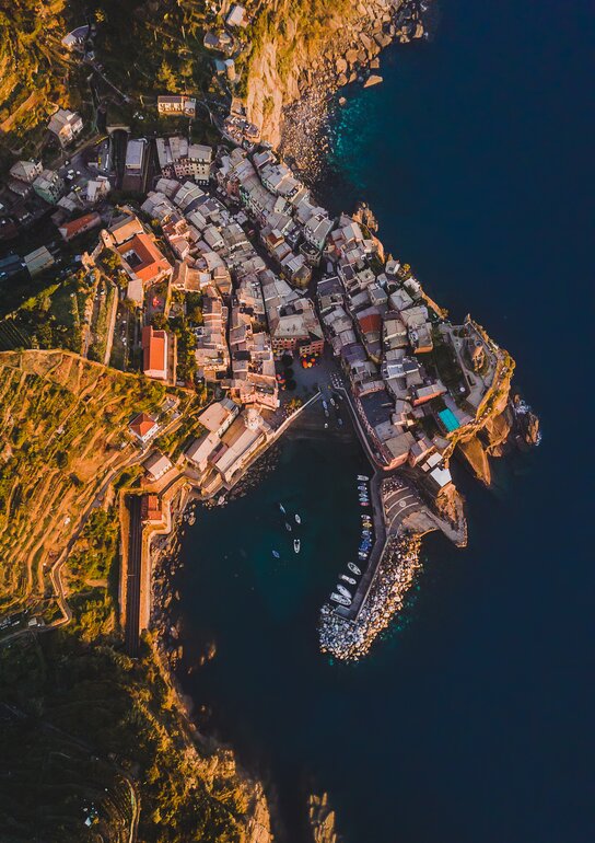 Cinque Terre von oben