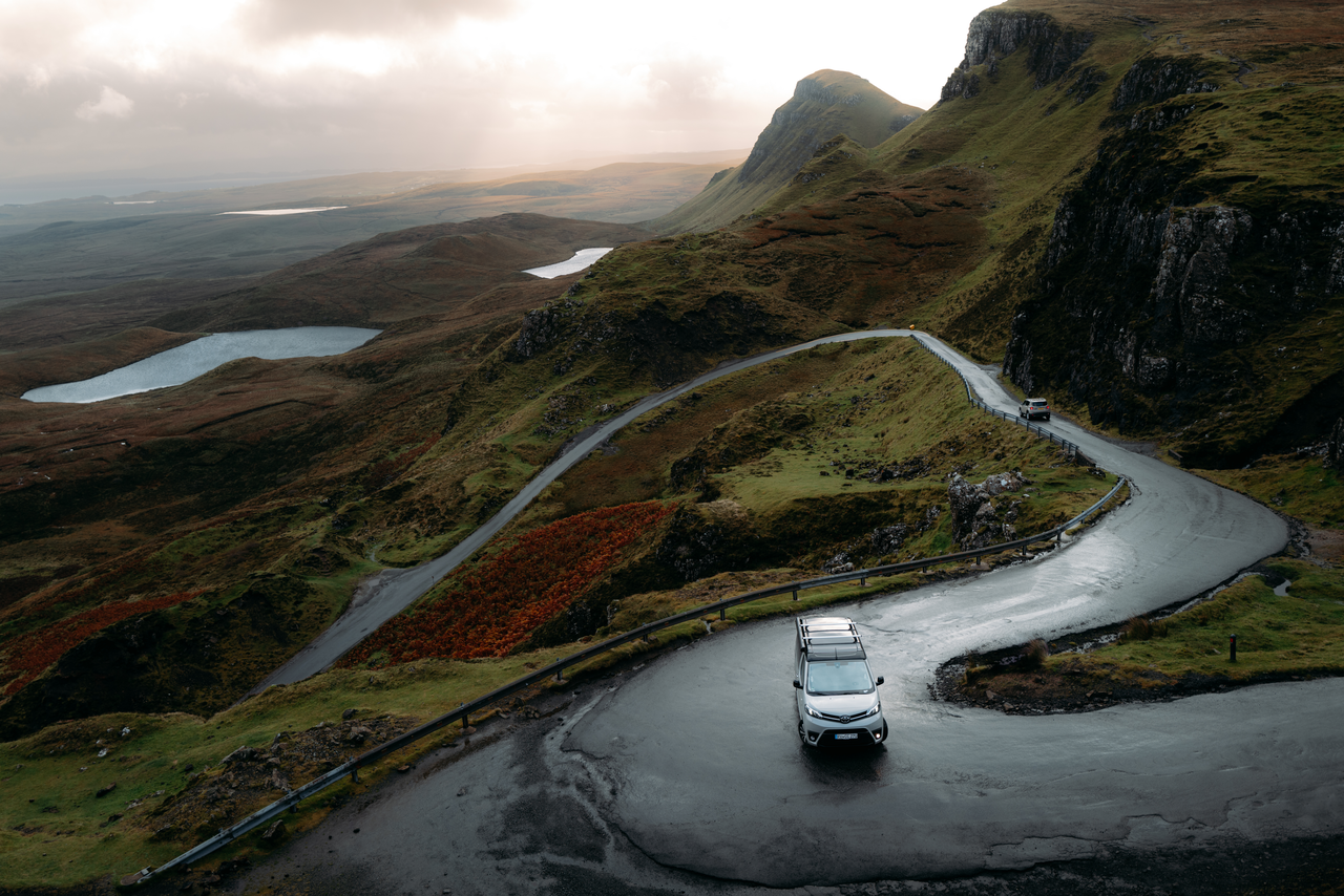 Robin Witter mit dem Camper Van unterwegs durch Schottland