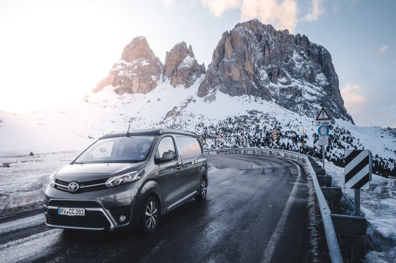 Wintercamping mir dem CROSSCAMP in Südtirol