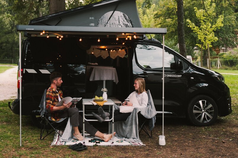 Campingplatz in der Nähe der  Soča in Slowenien